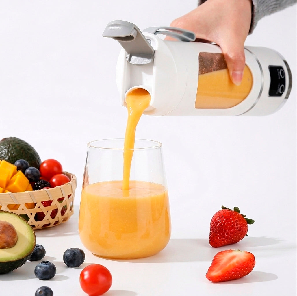 Liquix Licuadora Portátil Recargable USB — 450ml | 10 Cuchillas